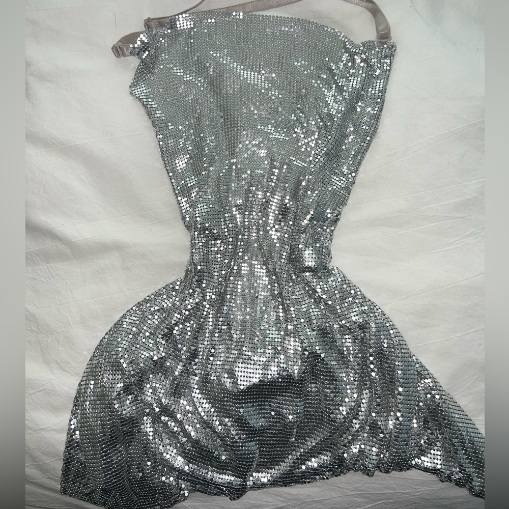 White fox chain dress in smallest size